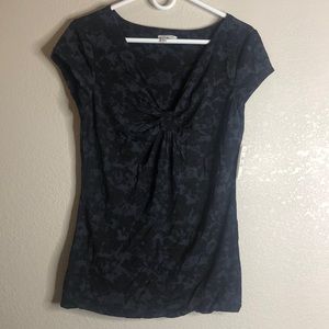 Halogen v-neck black/gray splatter camo